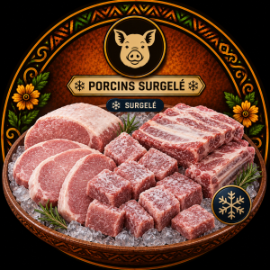Porcins surgelés